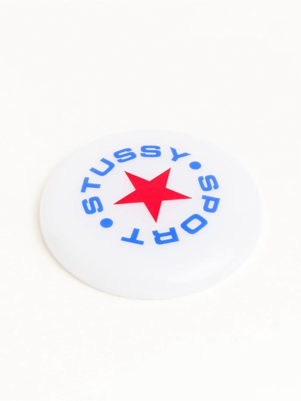 Stussy sport frisbee SS26 throwing disc golf white